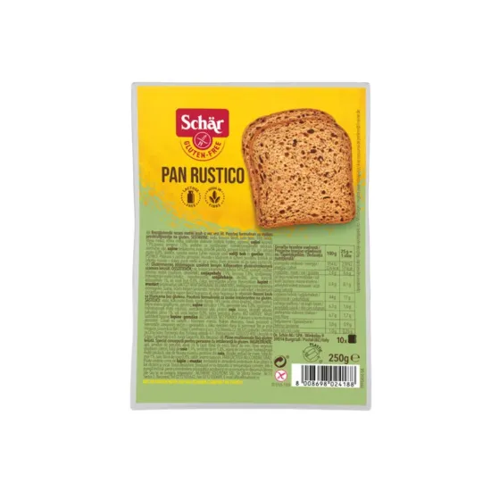 Ψωμί σκούρο Pan Rustico σε φέτες