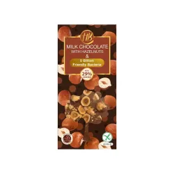 Σοκολάτα γάλακτος με φουντούκι και προβιοτικά