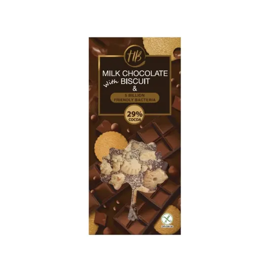 Σοκολάτα γάλακτος με μπισκότο & 5 δισεκατομμύρια ζωντανά βακτήρια