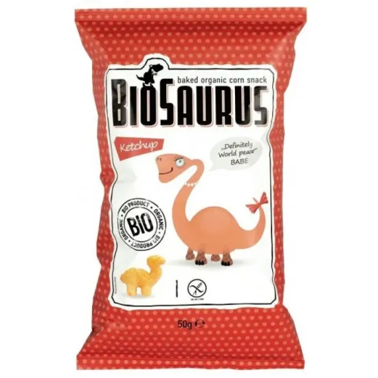 Σνακ Καλαμποκιού Δεινόσαυρος με άρτυμα Κέτσαπ 