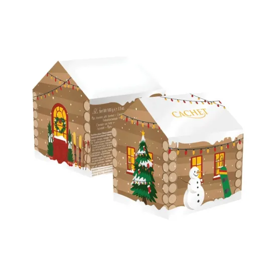 Χριστουγεννιάτικο σπιτάκι κουτί με σοκολατάκια