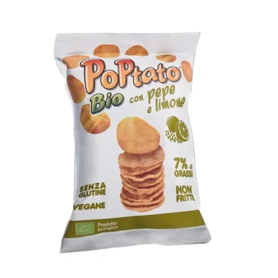 Τσιπς με Γεύση Λεμόνι-Πιπέρι χωρίς Τηγάνισμα 