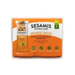 Μπάρα με βρώμη, μαύρη σοκολάτα και πορτοκάλι