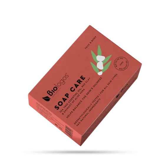 Σαπούνι με Τεϊόδεντρο, Κόκκινη Άργιλο & Εκχύλισμα Αλόης Βέρα